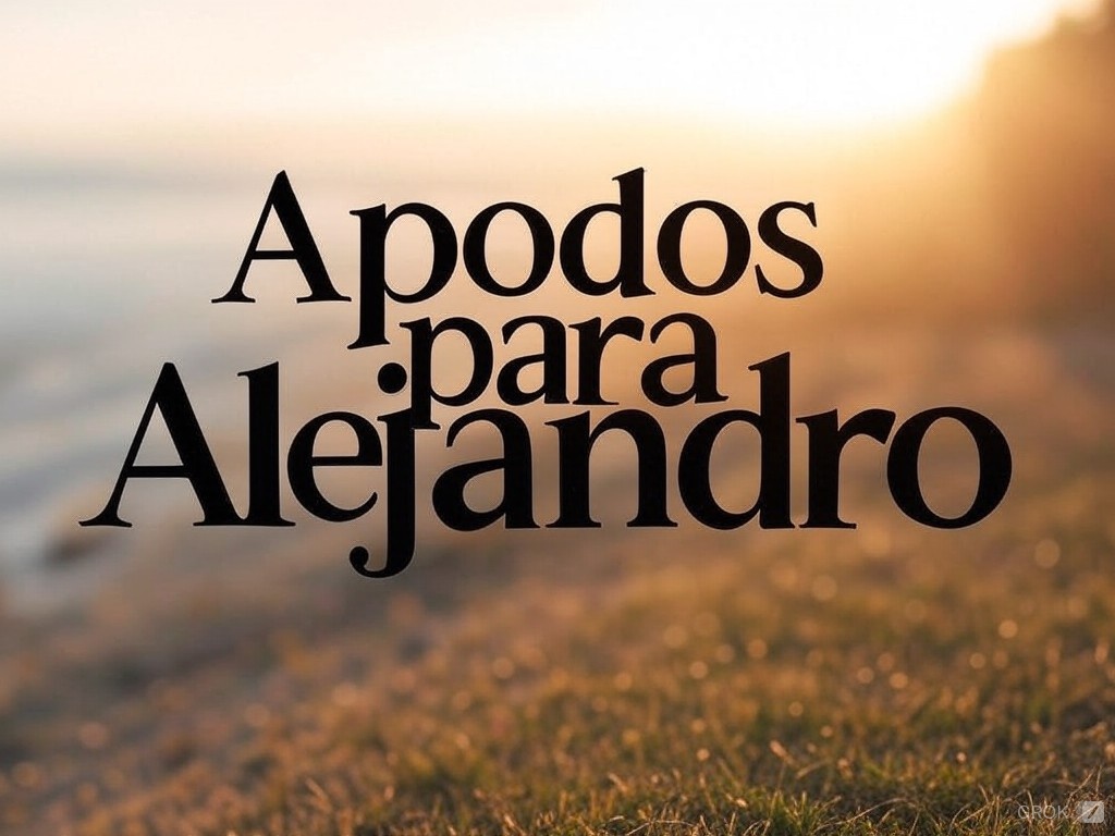 Apodos para alejandro