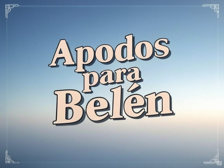 Apodos para Belén